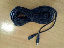 Cable de alimentación de 12V CC de 6 metros/20 pies, Cable de extensión Universal de 10M de longitud para adaptador de alimentación de la cámara CCTV de Seguridad, enchufe de CC de 5,5x2,1mm