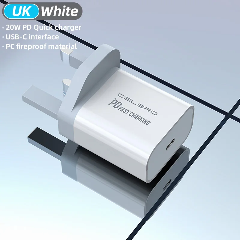 wallcharger 20W USB C Fast Charger Adapter For Iphone 13 12 PD Lightning Cable Wall Charger  Usb Type C Quick Charger For Samsung S21 Xiaomi 65 watt car charger Chargers