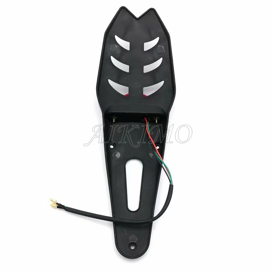 Motorcycle Universal 12V LED Taillight Brake Lamp With Rear Fender License Plate Bracket Holder for Enduro Off-Road Bike motorcycle license plate holder motorcycle taillight