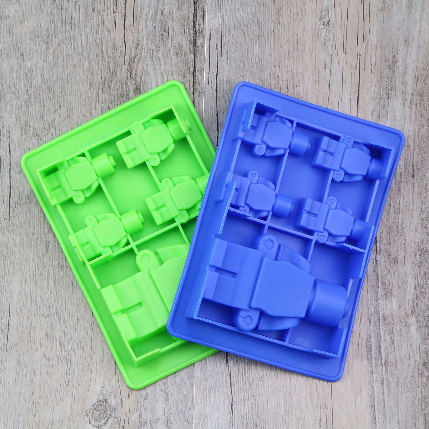 DIY силиконовые элементы лего 5 с 4+ 1 робот льда решетки 5 отверстий робот льда решетки шоколада плесень