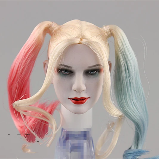 

CT001 1/6 Scale Suicide Squad Harley Quinn The Joker HEAD with Female Head sculpt For pale color 12inches body