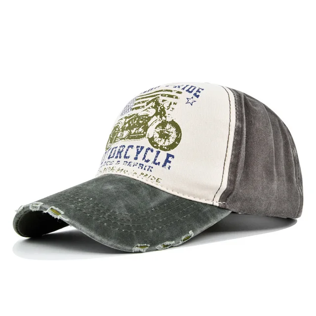 Hip Hop Hats for Women Men Motorcycle Graffiti Baseball Cap Wash Cotton Snapback Caps Summer Sun Hats Dad Hat Casquette Gorras AF