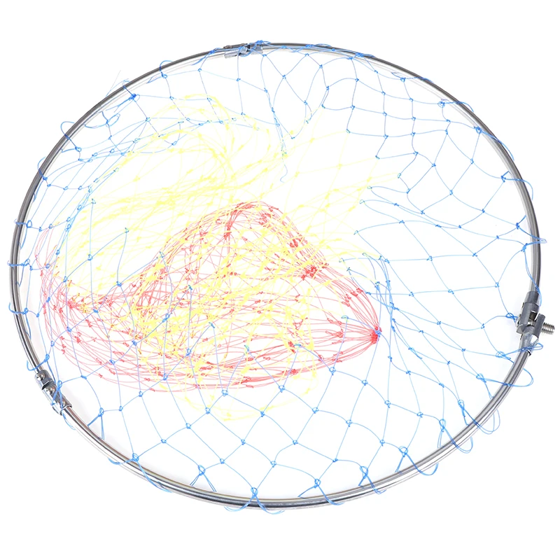 1 шт. складная рыболовная сеть из нержавеющей стали с круглой головкой | Спорт и