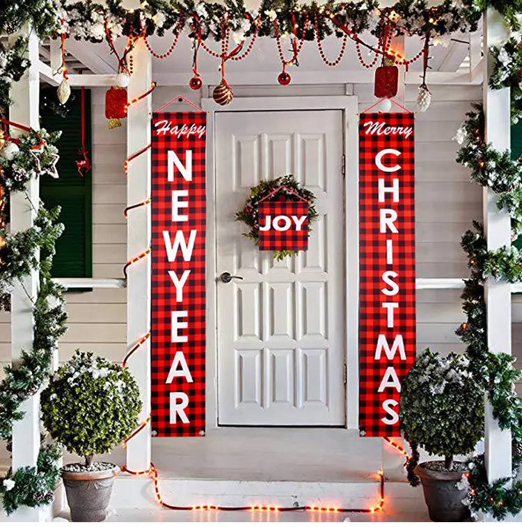 Pair of Christmas Banner For Door Decoration