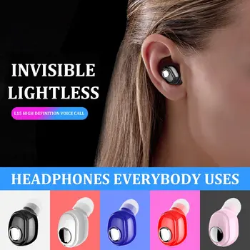 

Mini In-Ear Bluetooth 5.0 Earphone HiFi Sports Wireless Headset with Mic Earbud Handsfree Stereo Earphones for Smartphones