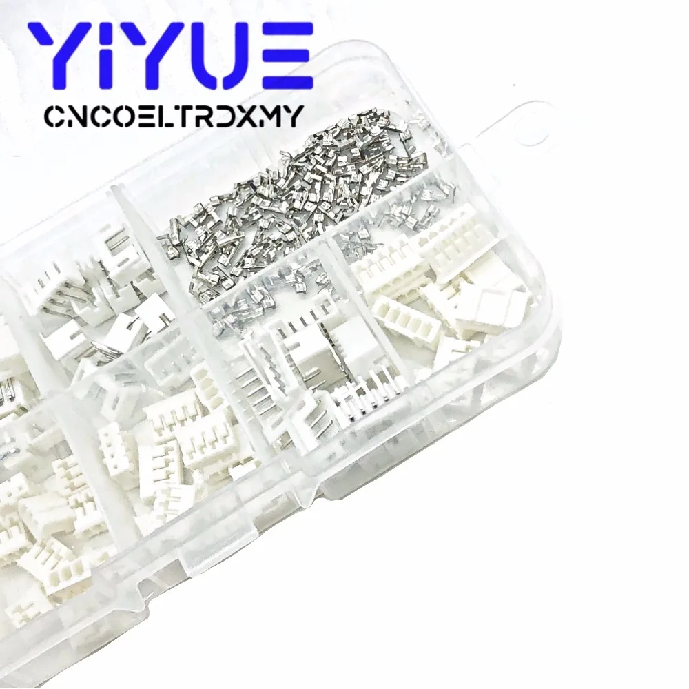 220pcs JST PH2.0 wire Connector PH 2.0mm 90 angle Curved pin Header + Housing + Terminal Kit 2p 3p 4p 5pin PH Kits TJC3 (4)