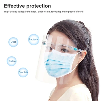 

Transparent Splash-proof Protective Face Shield Full Face Protective Mask