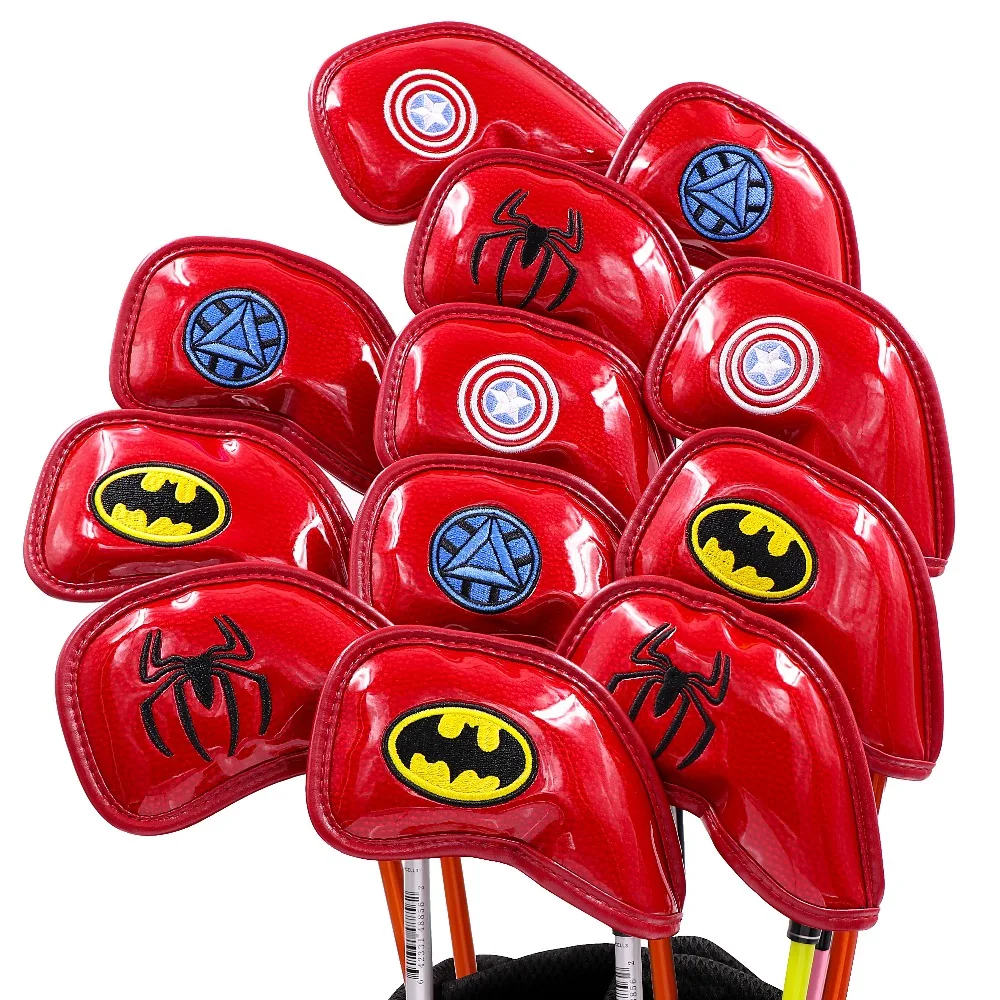 

Marvel Batman Golf Iron Headcover 12 PCS/SET Premium Polyurethane Plus Memory Material Club Covers