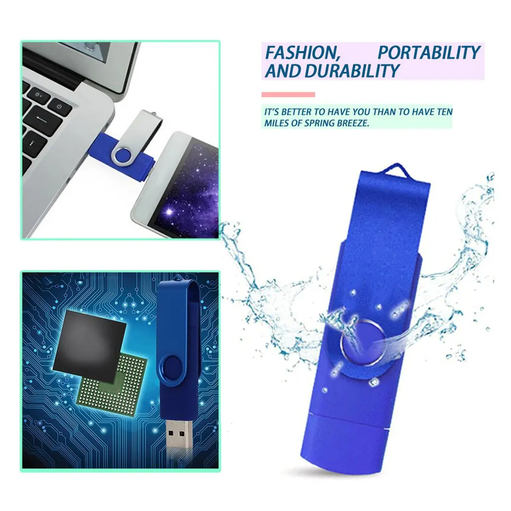 OTG USB флеш накопитель 2 в 1 256 ГБ 3 0 U диск карта памяти карамельного цвета Поддержка