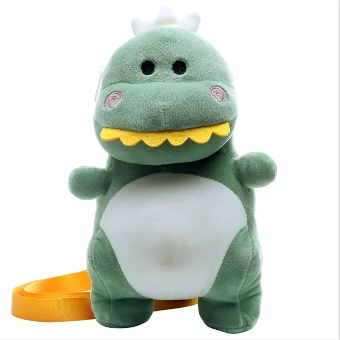 Милые животные для девочек, милые принты динозавров, дорожные сумки, игрушки, подарки, плюшевый рюкзак для детей, рюкзаки, Детская маленькая сумка - Цвет: GREEN