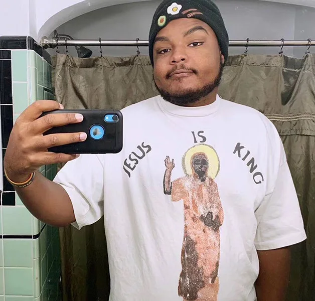 KANYE JESUS IS KING, Ретро стиль, короткий рукав, Мужская футболка, круглый вырез, белая, свободная, хлопок, пара футболок, Harajuku, хип-хоп Футболка