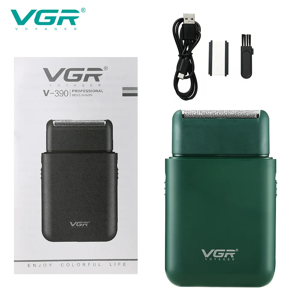VGR V-390 Electric Shaver Reciprocating Shaving Machine Portable USB Charge Shave Trimmer Professional Beard Razor VGR 390 3