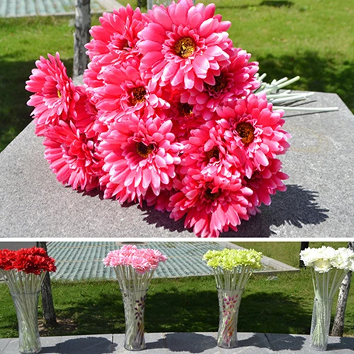 20 Pcs 20 Pcs Artificial Daisies Flower Fake Gerbera Daisy Faux