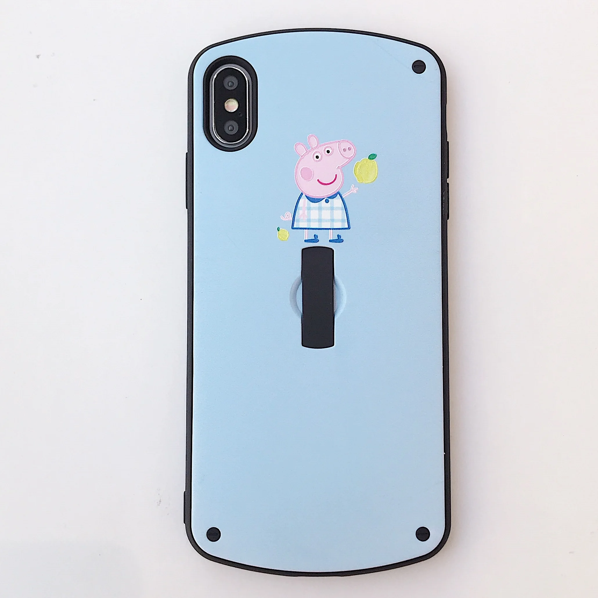 lemon Для Iphone 7 8 7plus 8plus чистое сердце простота чехол для Iphone X Xs Max Xr силикагель анти-падение крепление в виде кольца на палец чехол - Цвет: lemon