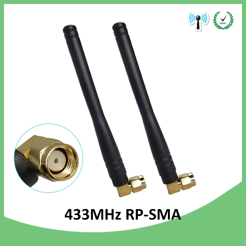 

5pcs 433 MHz Antenna RP-SMA Connector 3dBi antena 433 mhz antena 433 mhz antennas 433m Lorawan watermeter Gasmeter Emeter