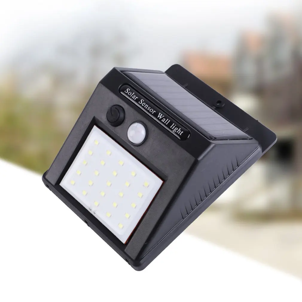 Светодиодный светильник на солнечной батарее, индукционный настенный светильник для человеческого тела, датчик движения, уличная лампа, индукционный свет
