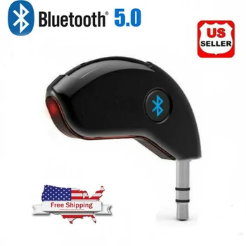 

High-quality 3.5 Mm AUX Car Bluetooth 4.2 Receiver Speaker Music Streaming Audio Adapter Mic new