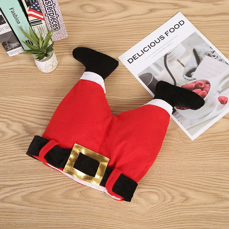 Забавный Санта Клаус ноги брюки плюшевая шляпа, головной убор Рождественский подарок на вечеринку в честь Хэллоуина шапка s Украшение Аксессуары для волос