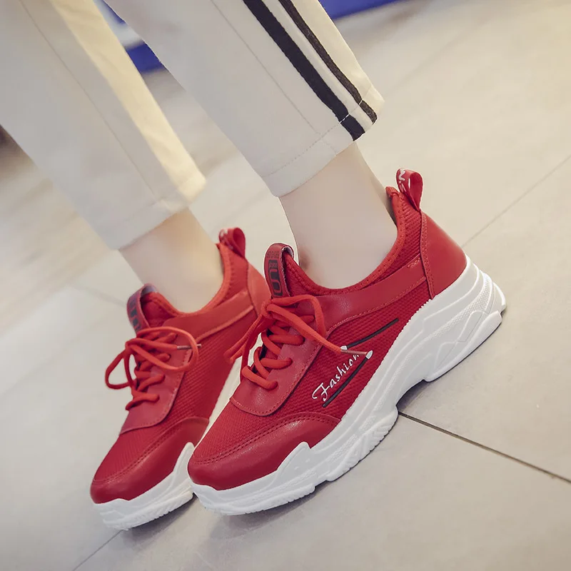 

Athletic Shoes Women's Korean-style Harajuku Spring 2019 New Style MacBook Shoes Network Red Versatile Casual Flat Daddy WOMEN'S
