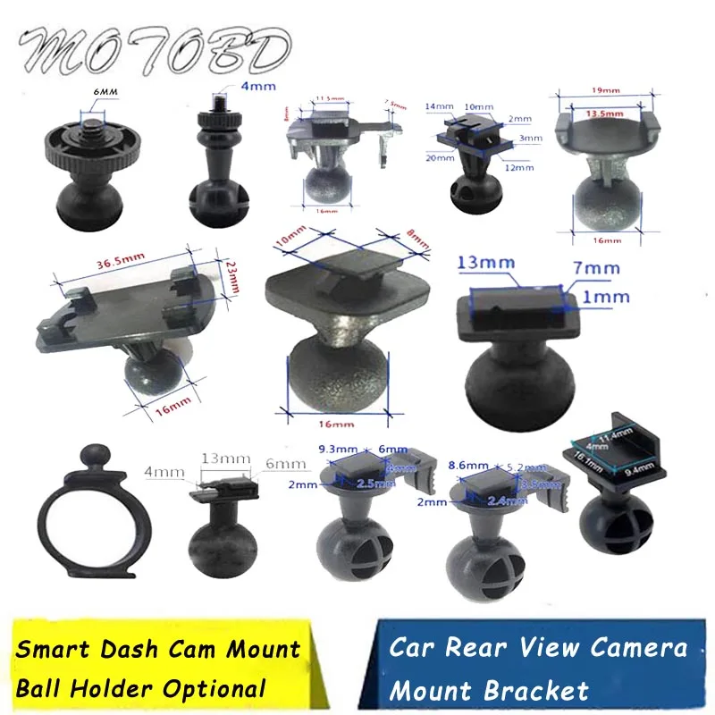 12 Type DVR Holder Ball for Car Dvr Mounts Rearview Mirror Dash Camera Xiaomi | Автомобили и мотоциклы