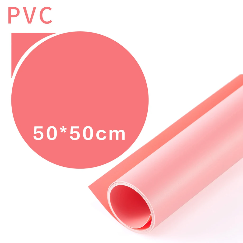 4 Colors 50x50 PVC Photographer Background White+Gray+Pink+Yellow Photo Screen