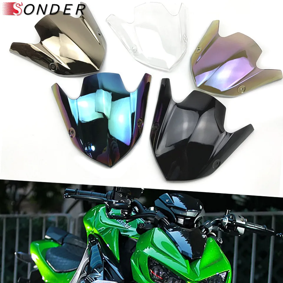 

For Kawasaki Ninja Z1000 2015 2016 2017 Motorcycle Windshield WindScreen Parts Z 1000 15 16 17 Accessories