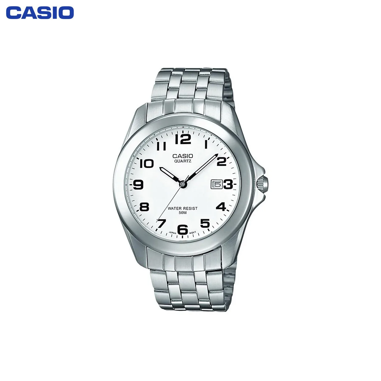 Кварцевые наручные часы Casio MTP-1222A-7B Мужские аксессуары на браслете | Наручные