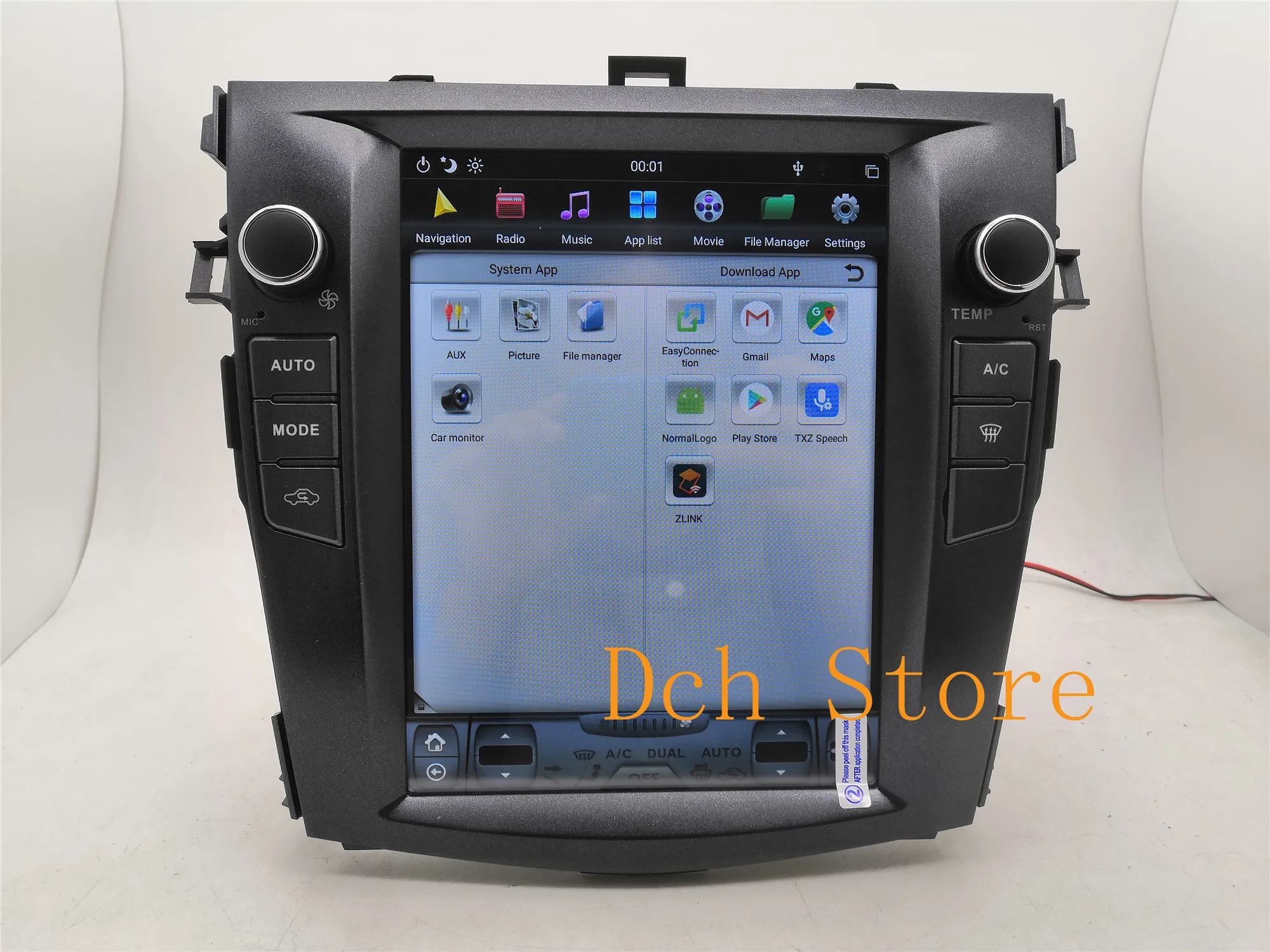 10,4 ''вертикальный экран Tesla стиль Android 8,1 автомобильный DVD gps для Toyota Corolla 2006 2007 2008 2009 2010 2011 2012 2013 ips радио