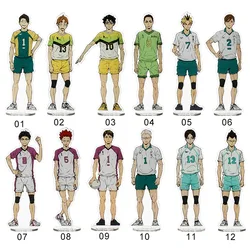 Anime Haikyuu!! Support de bureau en acrylique, figurines de volley ball pour adolescents, modèle de décoration d'assiette, cadeau 15cm 