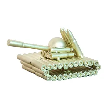 

Wholesale Promotion Desk Decor Bullet Tank Miniature Model Metal Figurines Crafts Home Decoration Ornaments Birthday Gifts