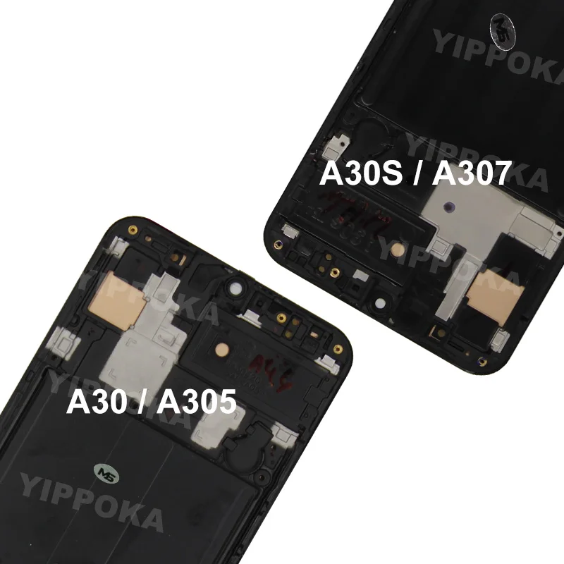 LCD 터치 스크린 디지타이저 디스플레이 어셈블리, 6.4 인치 AMOLED, 삼성 갤럭시 A30, A305, A30S, A307F 용 SM-A305F 디스플레이 선택