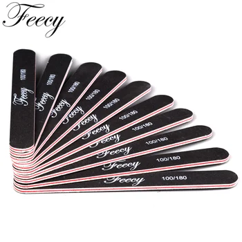 

10pcs Nail File Buffer Set 100 / 180 Double Side Trimmer Lime Nail Files Sanding Buffer Nail Polish Pedicure Manicure Block