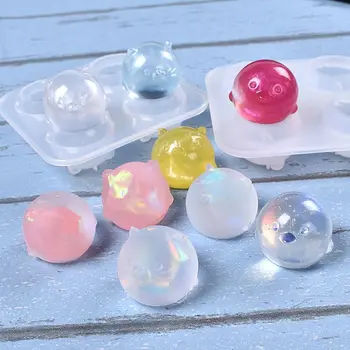

Crystal Epoxy Mould DIY Pendant Key Chain Cartoon Chicken Bear Shape Moulds