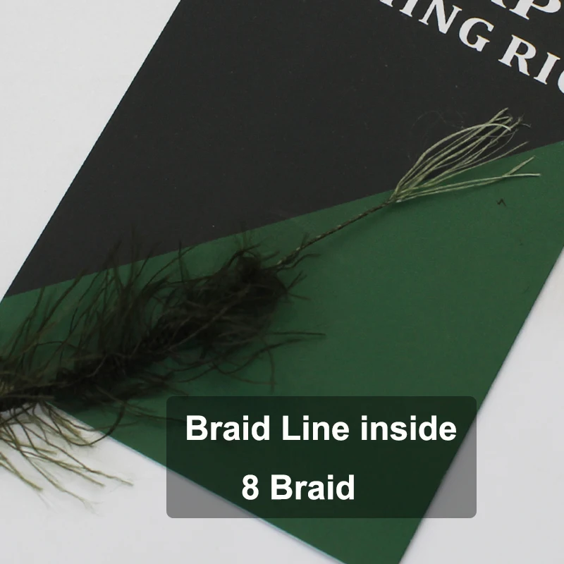 5M Carp Fishing Line Rope Weed Hooklink Thread 8 strands Braided Fishing Line Carp For Rig Hair Rig Uncoated Hook Link fishing line,fishing tackle