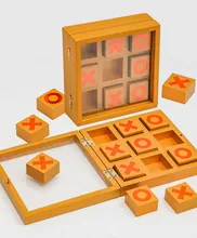 

Wooden Folding Clamshell Nine Palaces Chess Children Intelligence Reasoning Logic Training Board Kids Gifts Educational Game Toy