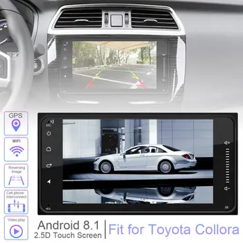 

2 DIN 7 Inch Android 8.1 HD Touch Screen Bluetooth Car MP5 Player Support DVR / MirrorLink / FM / CarLife Fit for Toyota