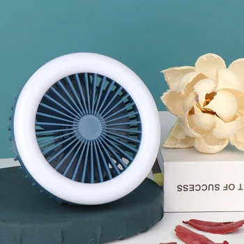 

USB Desktop Foldable Fan, 3-Speed Personal Small Desktop Table, Quiet Soft Night Llight Fan, Suitable for Home Office Car Outdoo