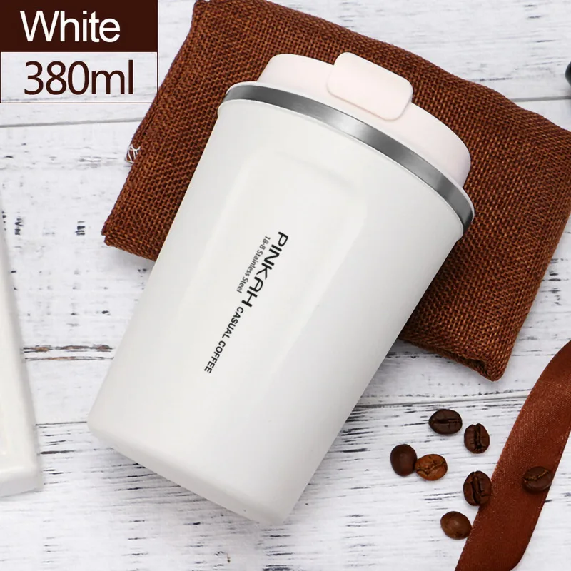 Goede 380 500ml Beker Verdikte Rvs Thermo Cup Travel Office Koffie Vacuüm Geïsoleerde Kopje Koffie