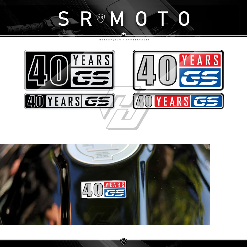 

3D Motorcycle 40 Years GS Sticker Decal for BMW Motorrad R1200GS R1250GS