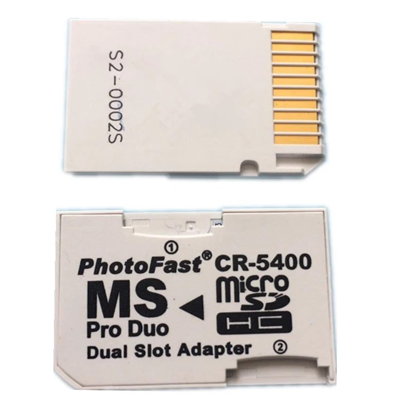 Двойной кардридер CR5400 адаптер с двумя слотами для карт памяти Micro SD TF MS Pro Duo |