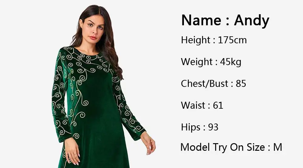 Винтажное вельветовое платье макси с длинным рукавом abaya женское цветочное jilbaw мусульманское кафтан исламский, арабский свободная одежда
