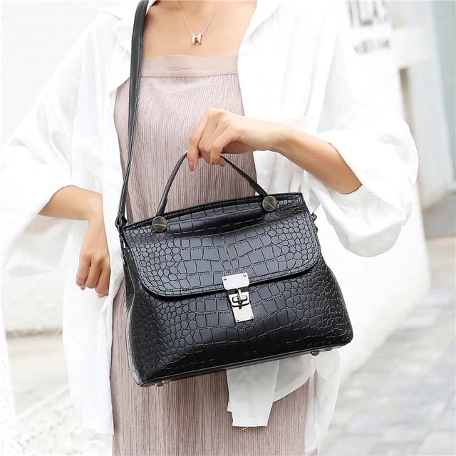 Sac à main en cuir de bonne qualité pour femmes, sacoche à bandoulière  Fashion pour filles - AliExpress