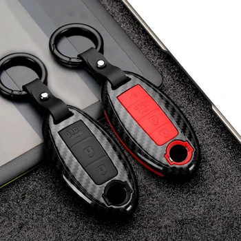 

Car Key Case Cover Protection Auto KeyShell Accessories For Nissan 370Z Altima GT R Maxima Murano Rogue Sentra