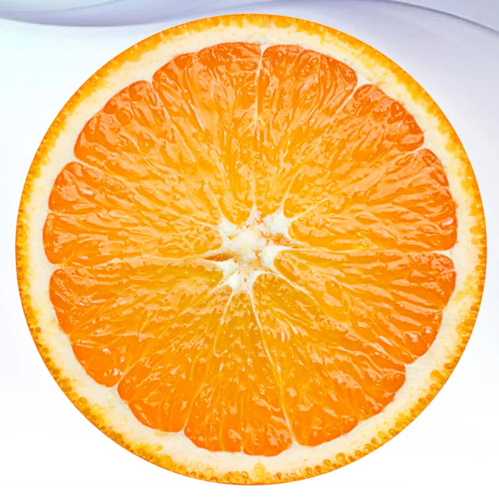 3D Orange Floor Sticker Tile Round Ornament Waterproof Non-slip Decals Self Adhesive Wall Decal | Дом и сад
