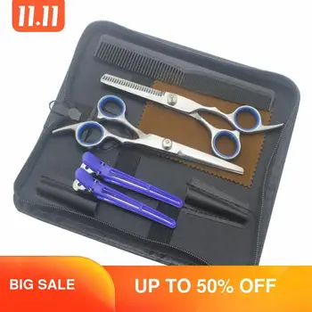 

Hair Cutting Scissors Professional Thinning Shears Stainless Steel Kit with Comb and Case Home Hair cutting Barber Salon for Men