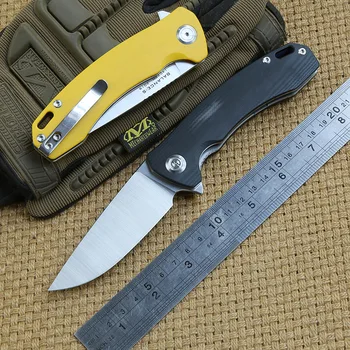 

MAXACE SALANC-S folding knife 14C28N blade KVT ball bearing G10 handle camping hunting outdoor Survival knives EDC Tools
