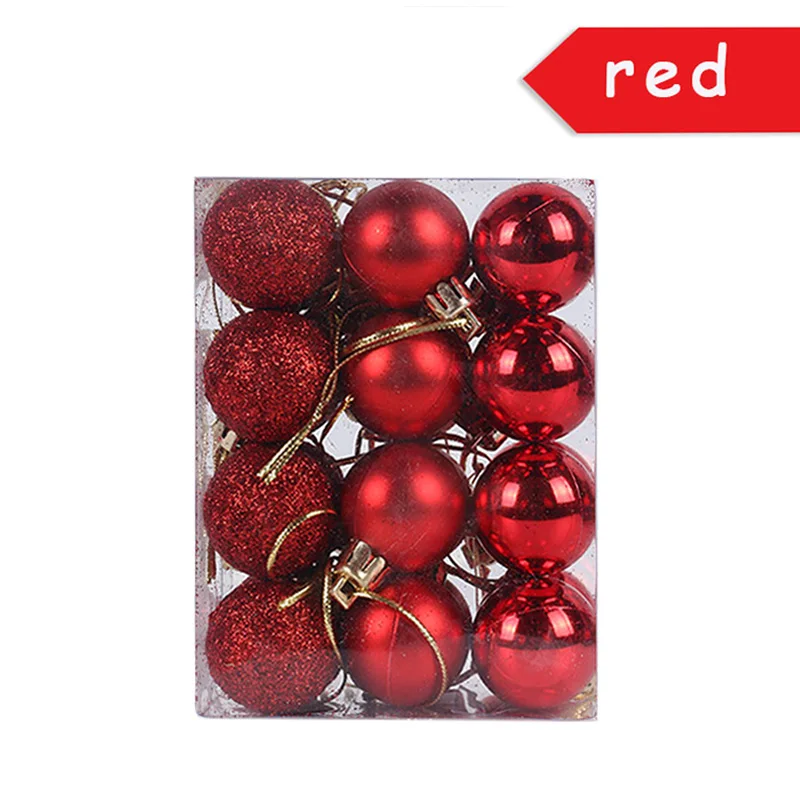 1 набор, золотые, серебряные, красные рождественские банты, украшение для елки, ленточные банты Noel, новогоднее, Рождественское украшение для дома - Цвет: 1Pack 24pcs styleC