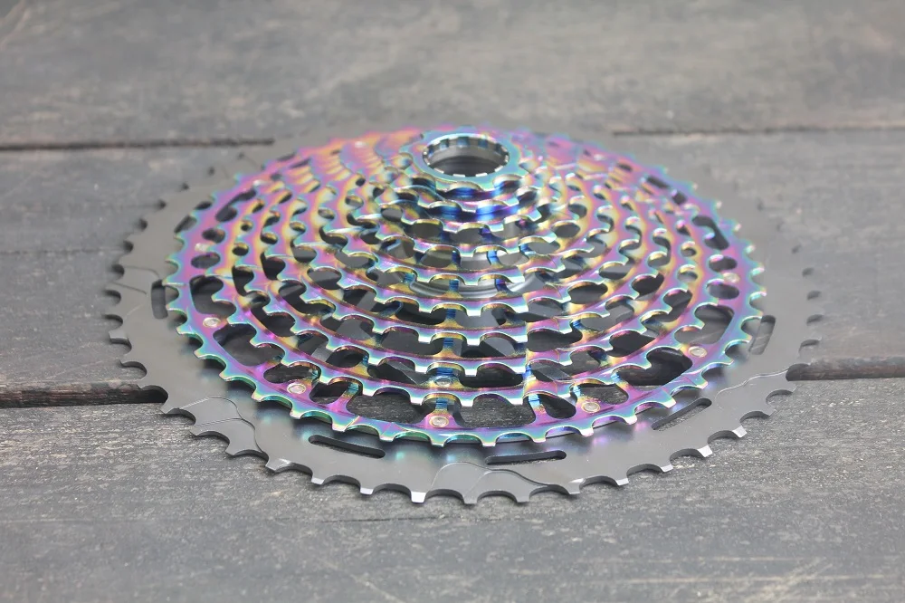 XD 11s 9-50T MTB 11 скоростей 9-50T кассета Ultimate XD кассета Радуга 375 г Ultralight 11s кассета 1299 k7 цветная - Цвет: XD 11s 9-50T