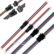 10 pairs 2pin/3pin/4pin/5pin SM JST Connector Male and Female for 5050/3528 WS2812B/WS2811/WS2813/WS2815 RGB RGBW LED Strip(China)