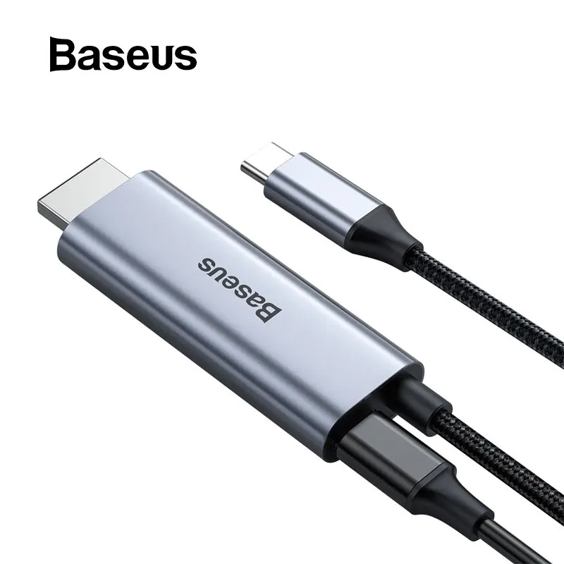 

Baseus USB Type C to HDMI Cable for Huawei Matebook P20 Pro USB C to HDMI Splitter for Chromebook MacBook Samsung S8 S9 Xiaomi
